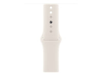 Apple Starlight Sport Band – Armband – für Apple Watch 40 mm, Starlight, S/M, Polymer