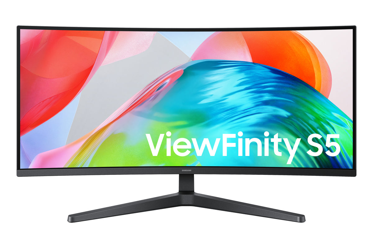 Samsung Viewfinity S5 S55GH – 34" Curved, 3440 × 1440 (UWQHD), VA, 120 Hz, HDR10