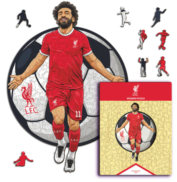 Iconic Puzzles Puzzle Liverpool FC, Mo Salah – 270 Teile – 30 × 42 cm – ab 10 J. – Holz, mehrfarbig – FSC