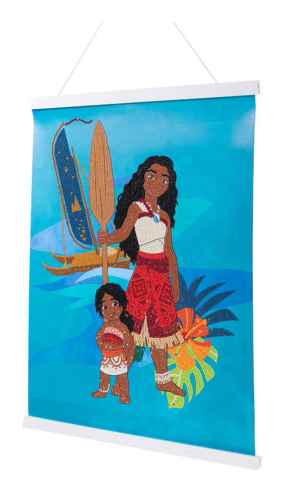 CRAFT Buddy Crystal Art Scroll – Diamond Painting Set – Moana – 40 × 50 cm – ab 8 Jahren