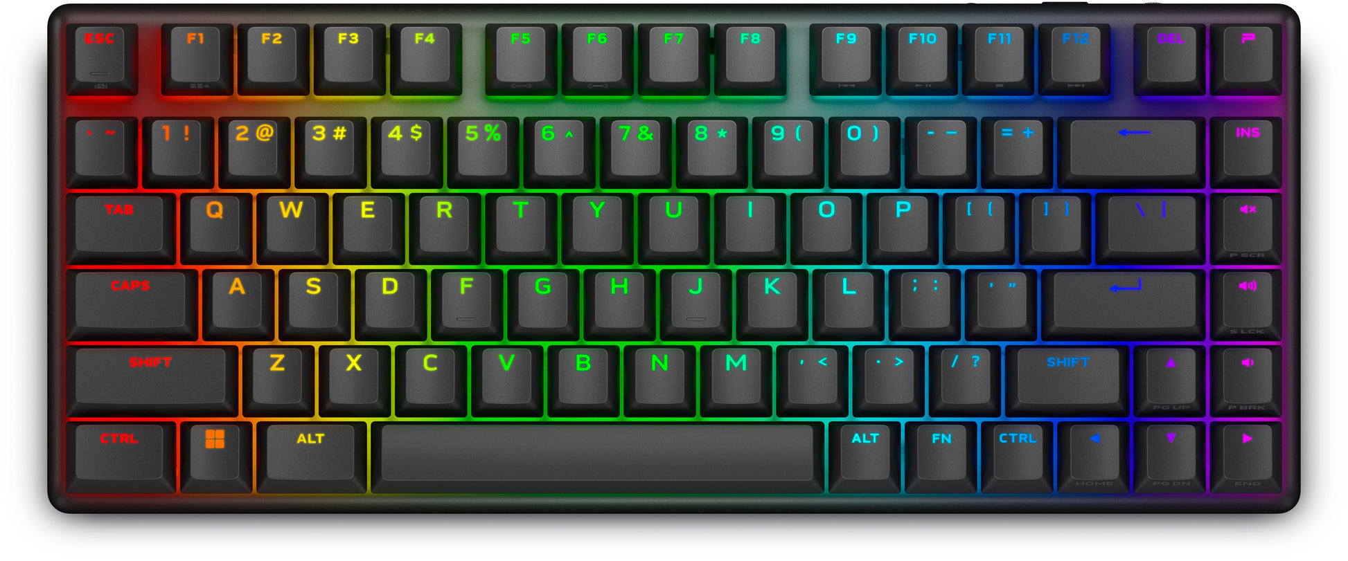 Alienware Pro Wireless – Gaming-Tastatur 75% – Mechanisch, RGB – Bluetooth & 2,4 GHz (USB-A-Empfänger) – Black Moon