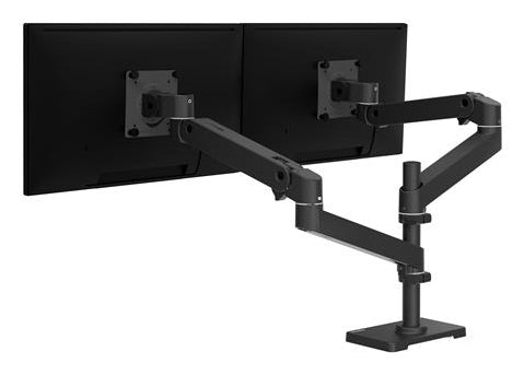 Ergotron LX Pro 45-690-292 – Monitorarm Tischhalterung – 2 Monitore – bis 27" – VESA 75×75/100×100 mm – bis 10 kg