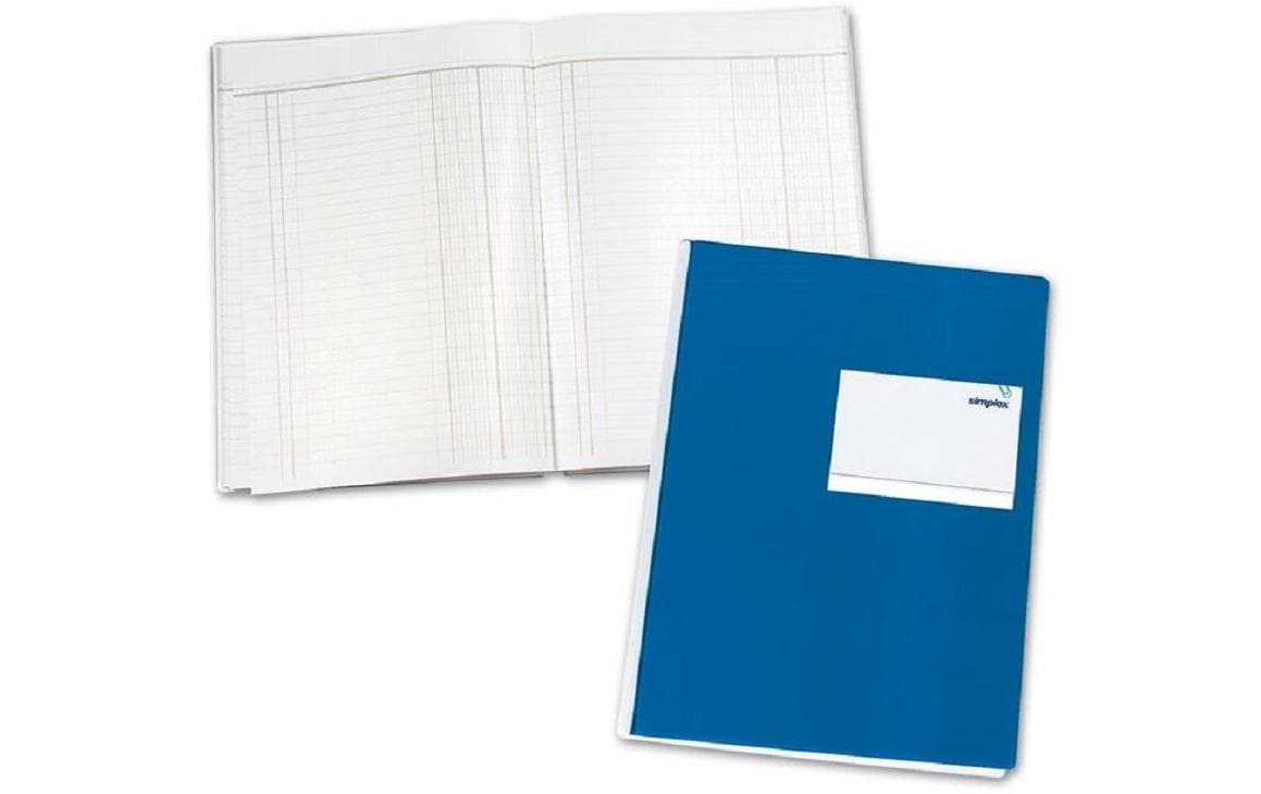 Simplex Geschäftsbuch, A4, liniert, 120 Blatt – blau