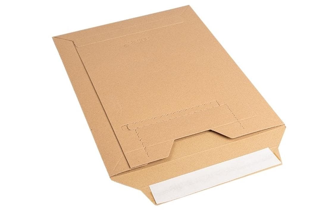 Owo-Sifix Dokumententasche – A4, 350 mm, ohne Fenster, Karton, Braun – 50 Stk.
