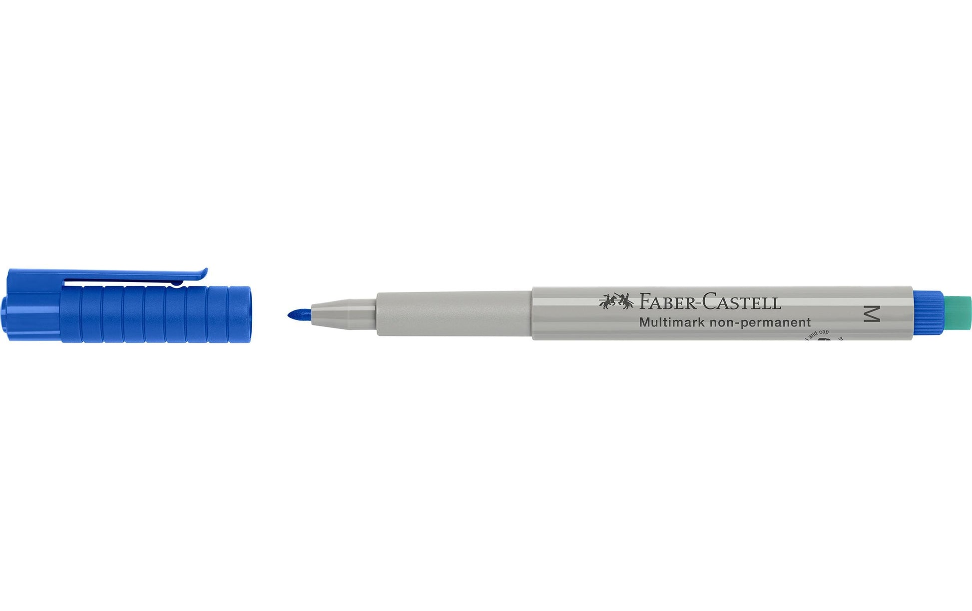 Faber-Castell OHP-Marker – blau, 10 Stk., feucht abwischbar – für Folien & glatte Oberflächen