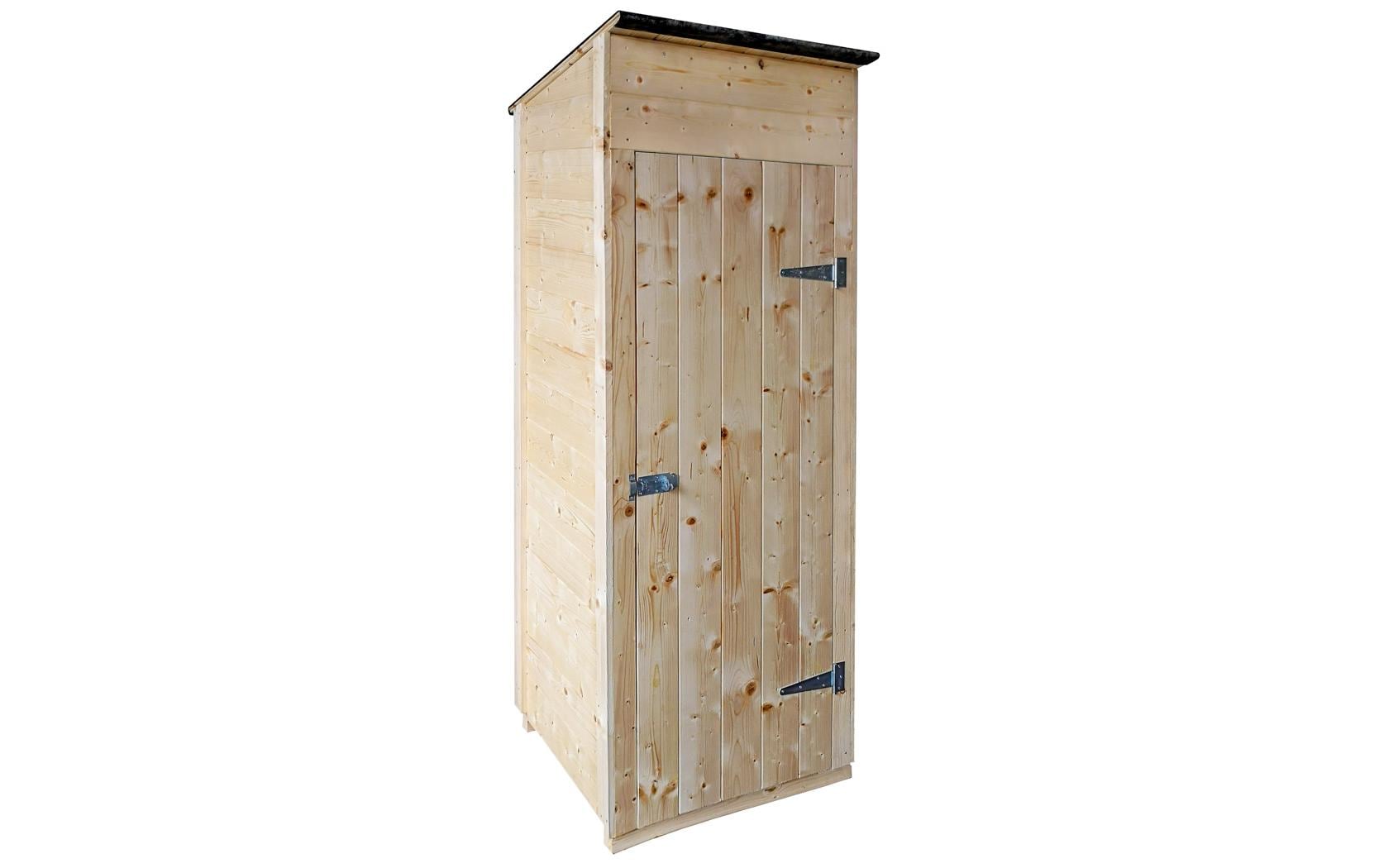 Innovesta Malaga Gartenschrank 1336 l – Holz (Fichte) – Hellbraun – 840 × 2150 × 740 mm