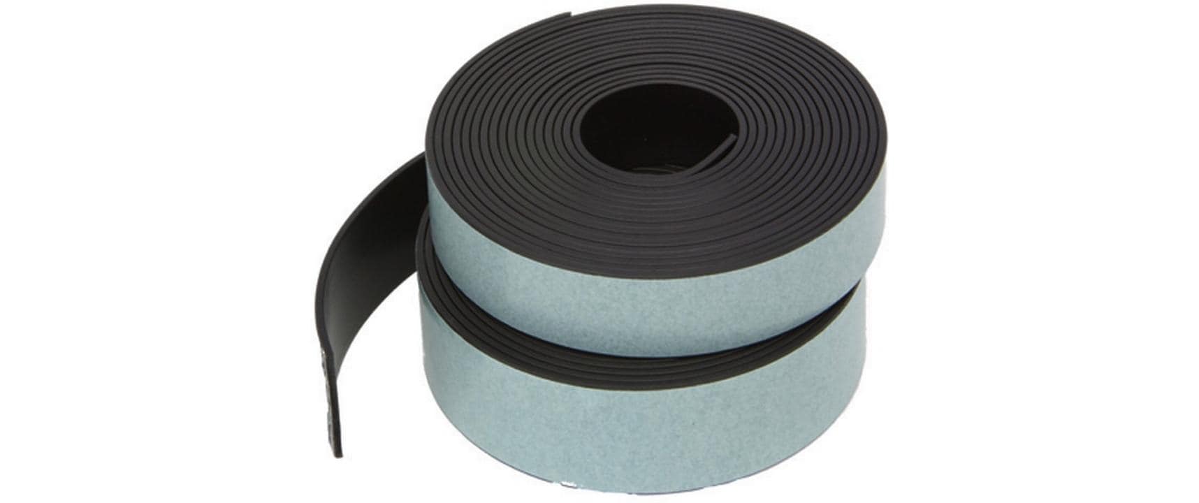BEREC Magnetstreifen – selbstklebend, schwarz – 25 mm × 3 m