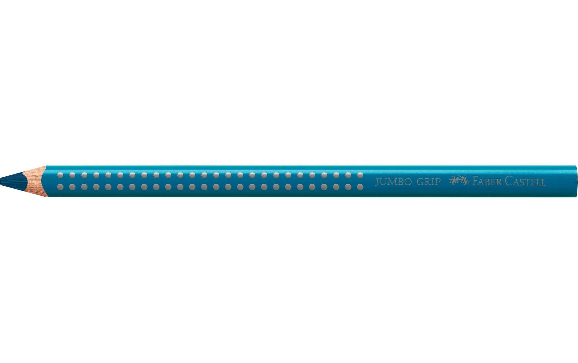 Faber-Castell Buntstift Jumbo GRIP – Aquarell, Dreikant, Minen-Ø 5,3 mm, Einzelstift Kobalttürkis