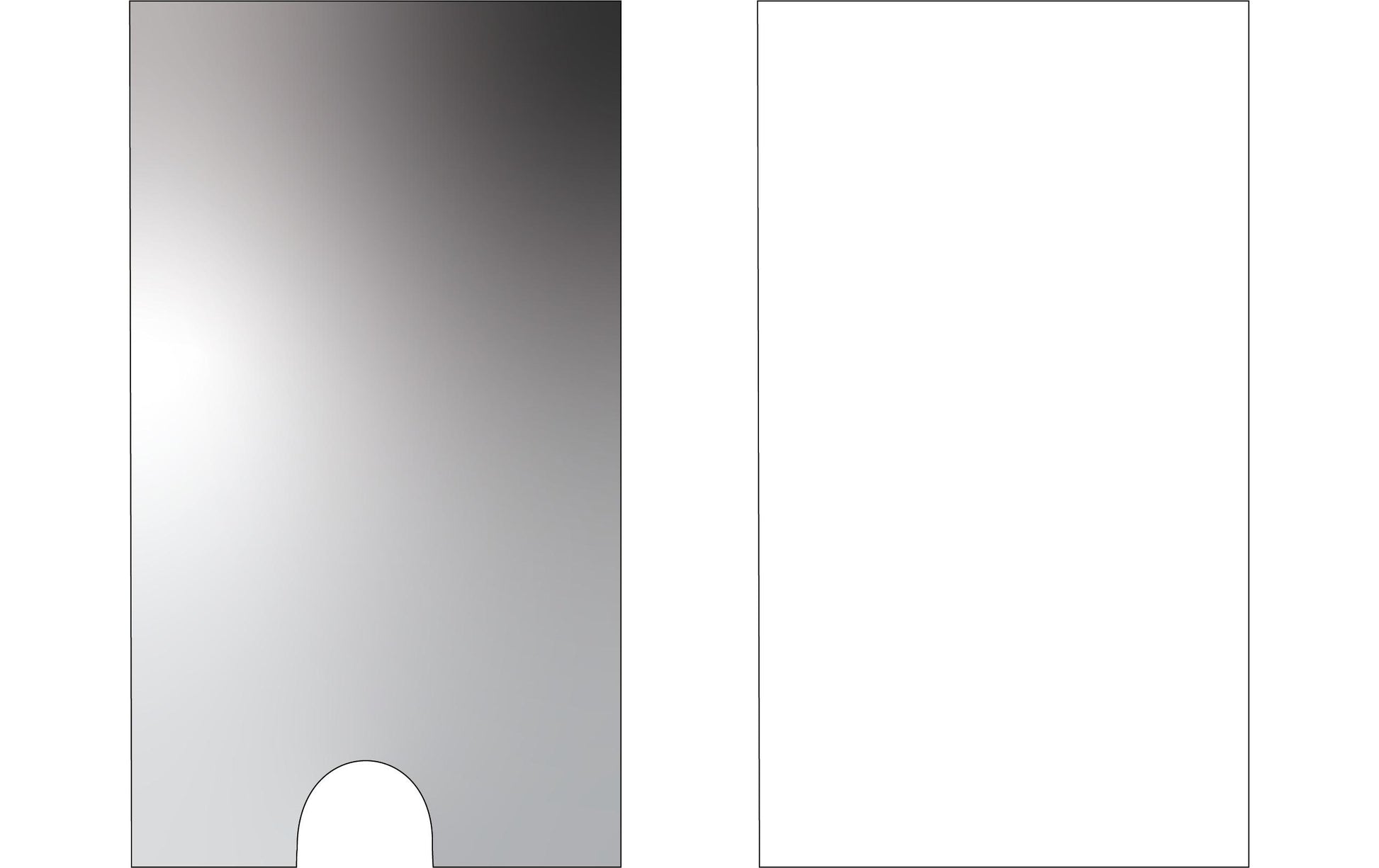 3L Sichtfenster – 35 × 75 mm, selbstklebend, transparent, Polypropylen (PP), 12 Stk.