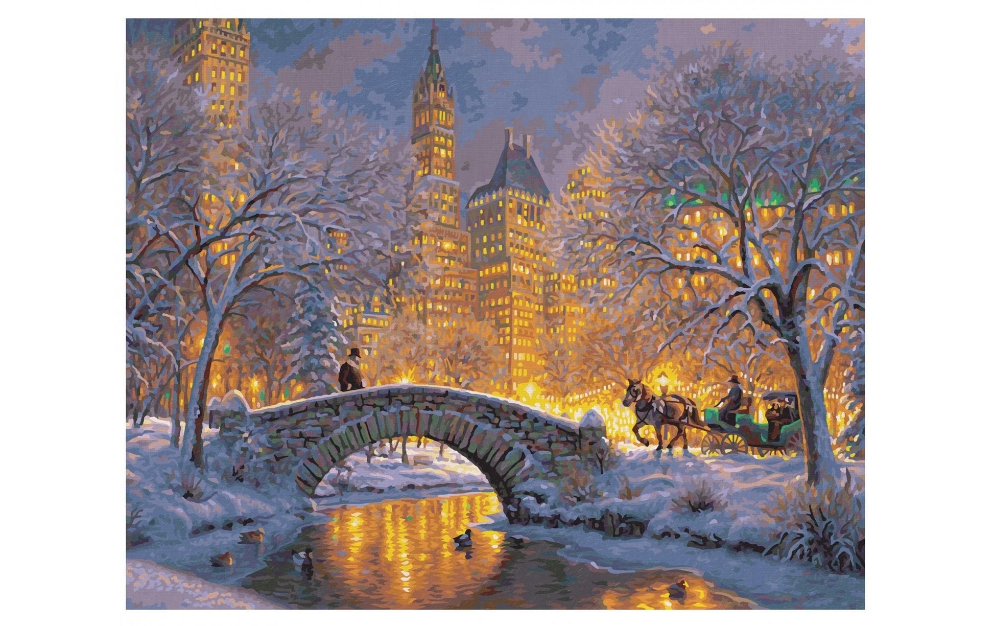 Schipper Malen-nach-Zahlen-Set – Stille Nacht im Central Park – 40 × 50 cm – ab 14 Jahren
