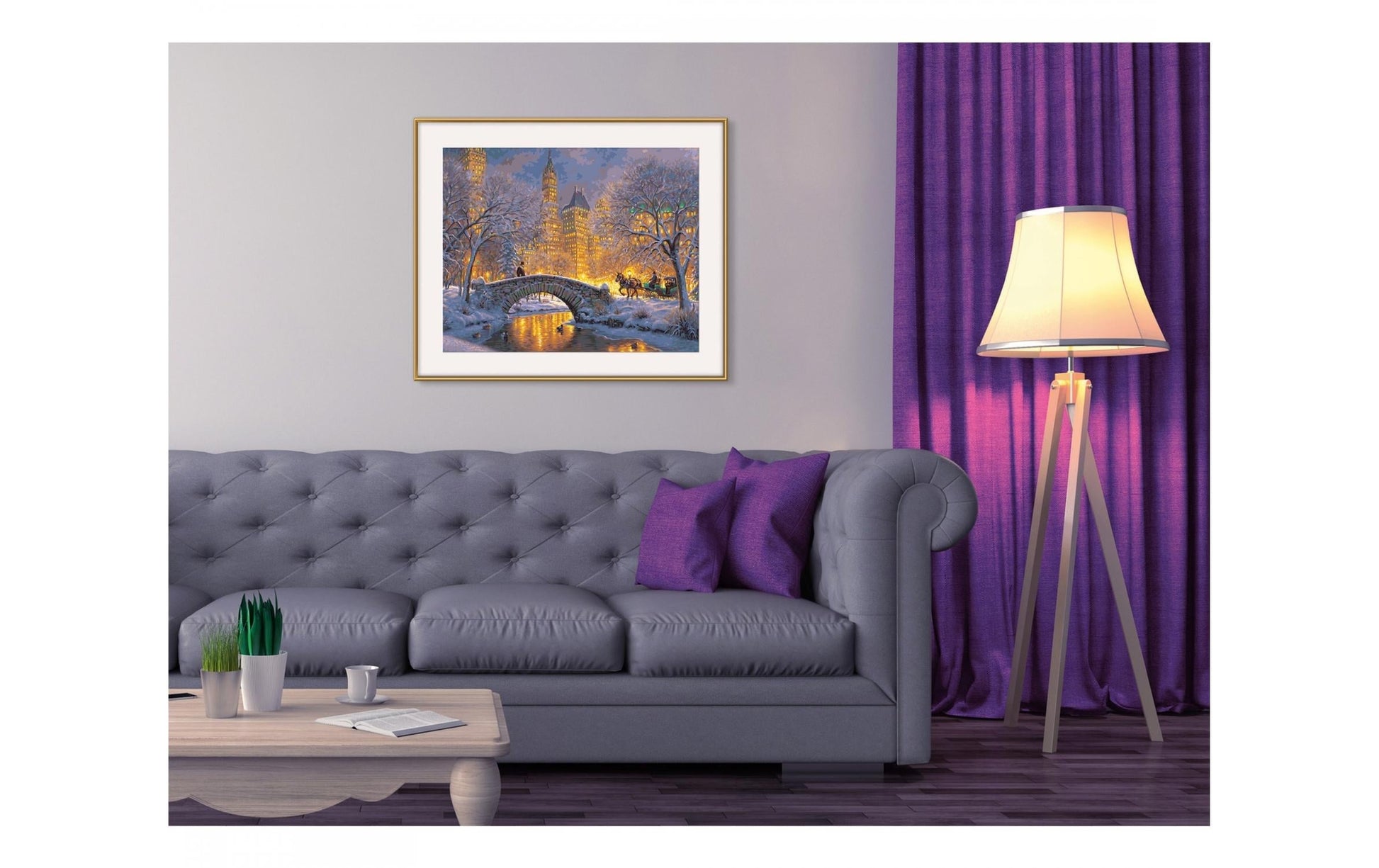 Schipper Malen-nach-Zahlen-Set – Stille Nacht im Central Park – 40 × 50 cm – ab 14 Jahren