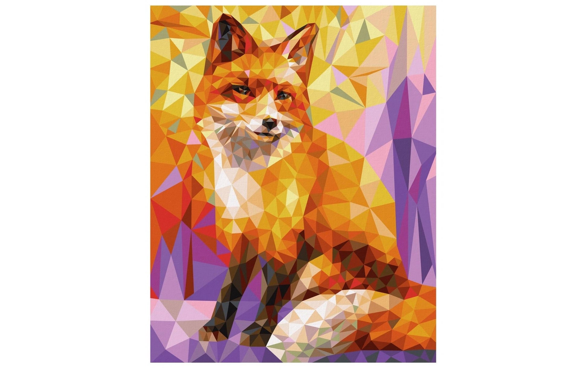 Schipper Polygon Art – Malen-nach-Zahlen-Set – Fuchs – Schimmernd – ab 14 Jahren