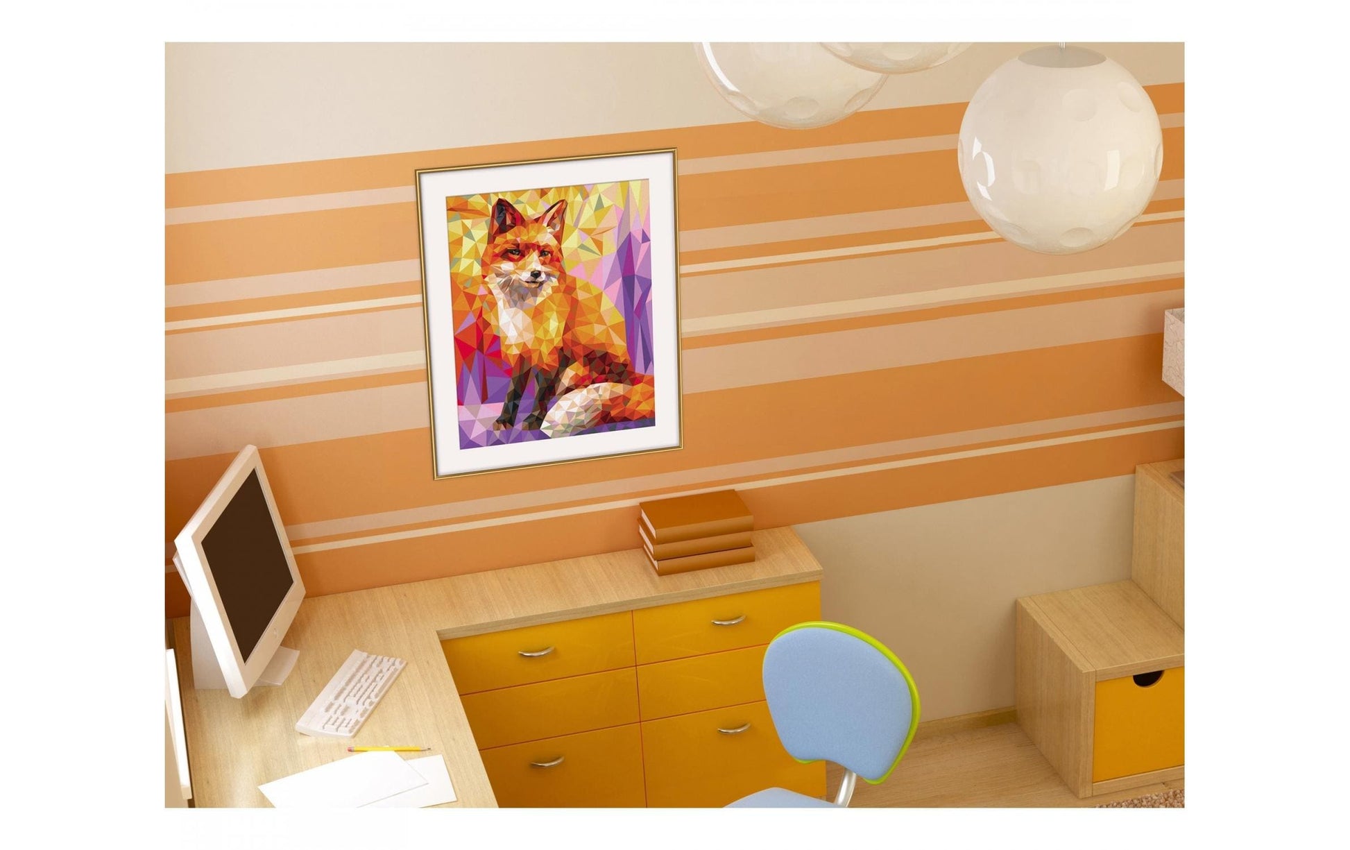 Schipper Polygon Art – Malen-nach-Zahlen-Set – Fuchs – Schimmernd – ab 14 Jahren