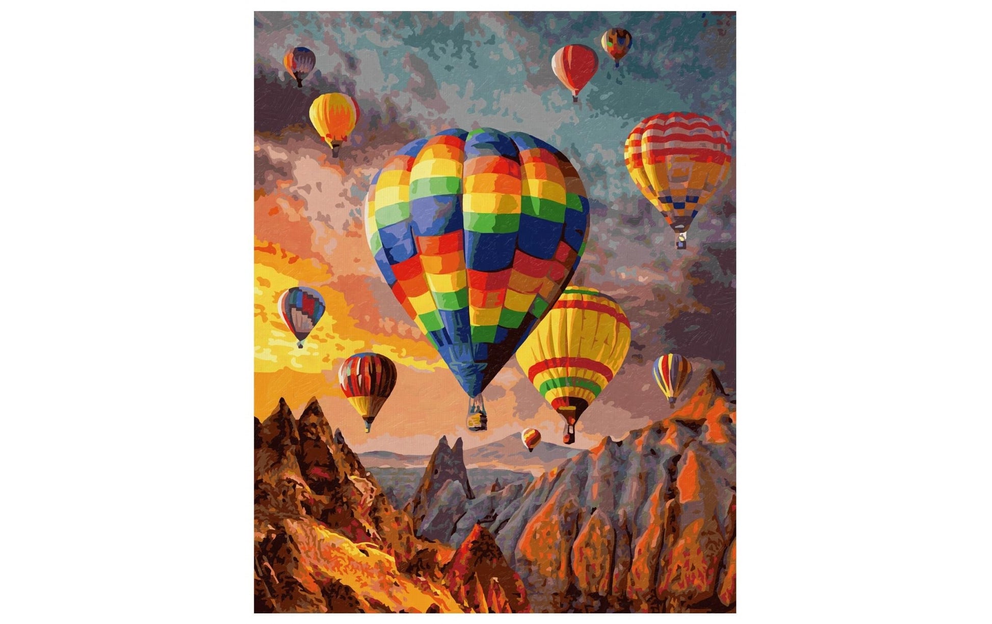 Schipper Malen-nach-Zahlen-Set – Heissluftballons – 40 × 50 cm – ab 14 Jahren