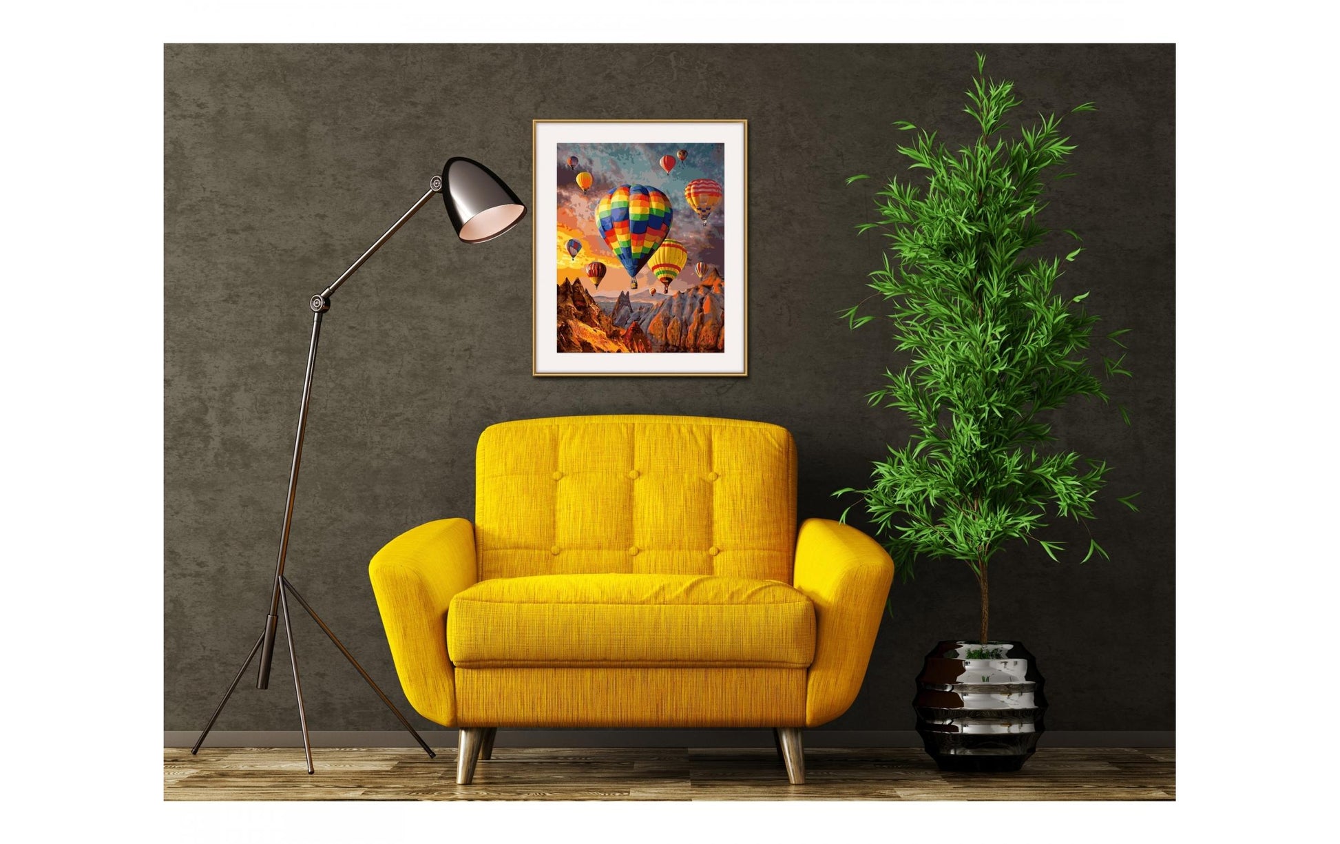Schipper Malen-nach-Zahlen-Set – Heissluftballons – 40 × 50 cm – ab 14 Jahren