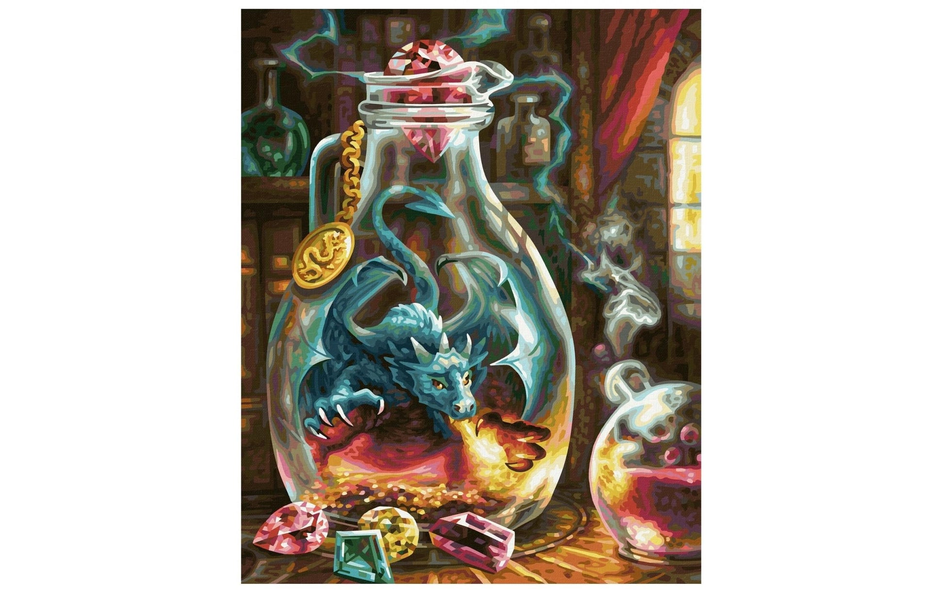Schipper Malen-nach-Zahlen-Set Der Drache – 40 × 50 cm – ab 14 Jahren