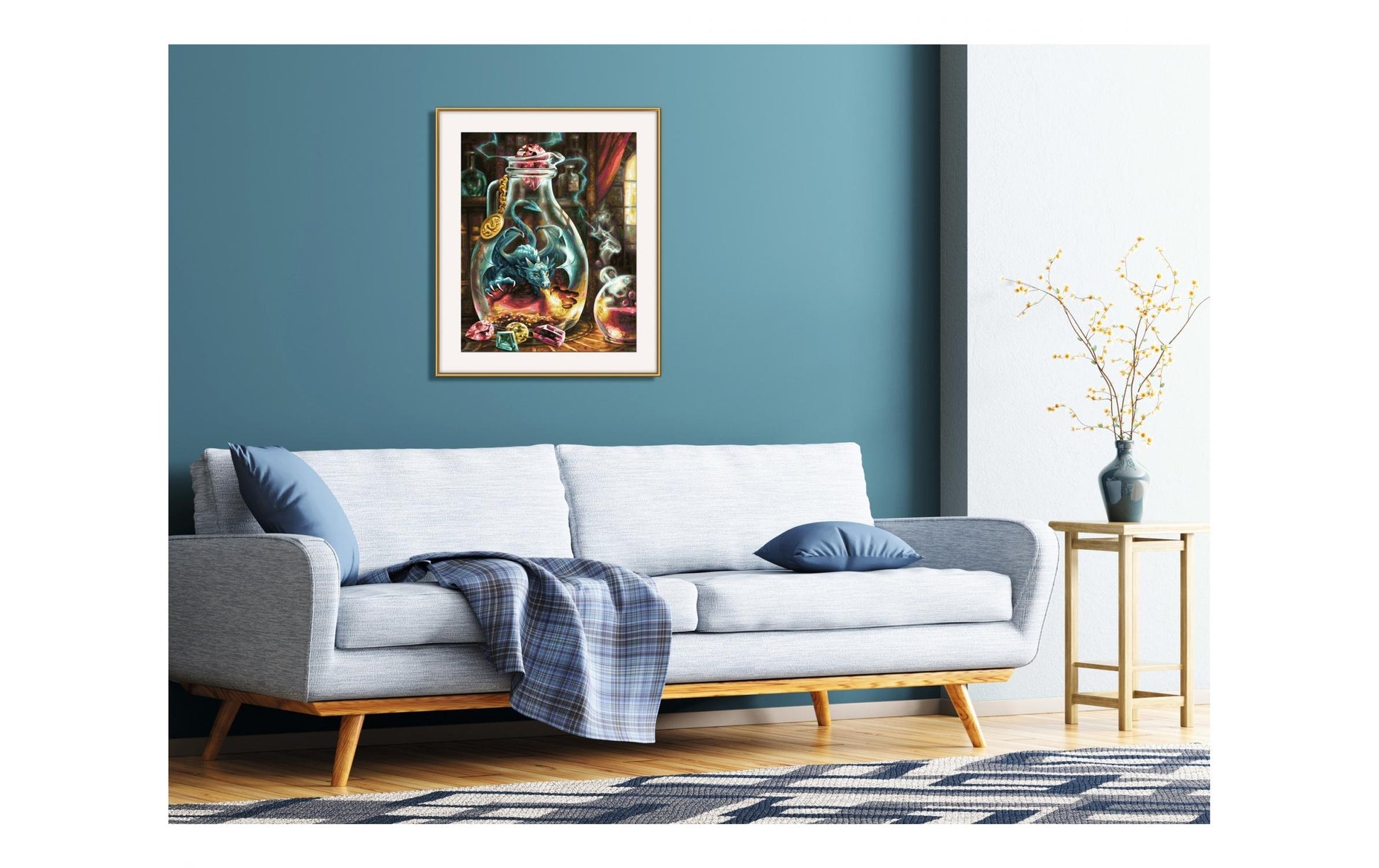 Schipper Malen-nach-Zahlen-Set Der Drache – 40 × 50 cm – ab 14 Jahren