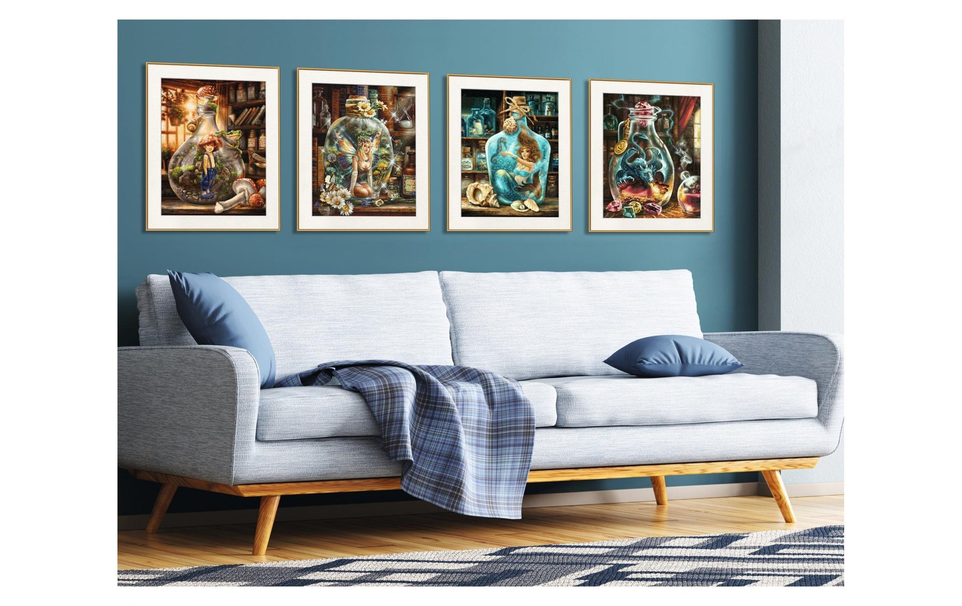 Schipper Malen-nach-Zahlen-Set Der Drache – 40 × 50 cm – ab 14 Jahren