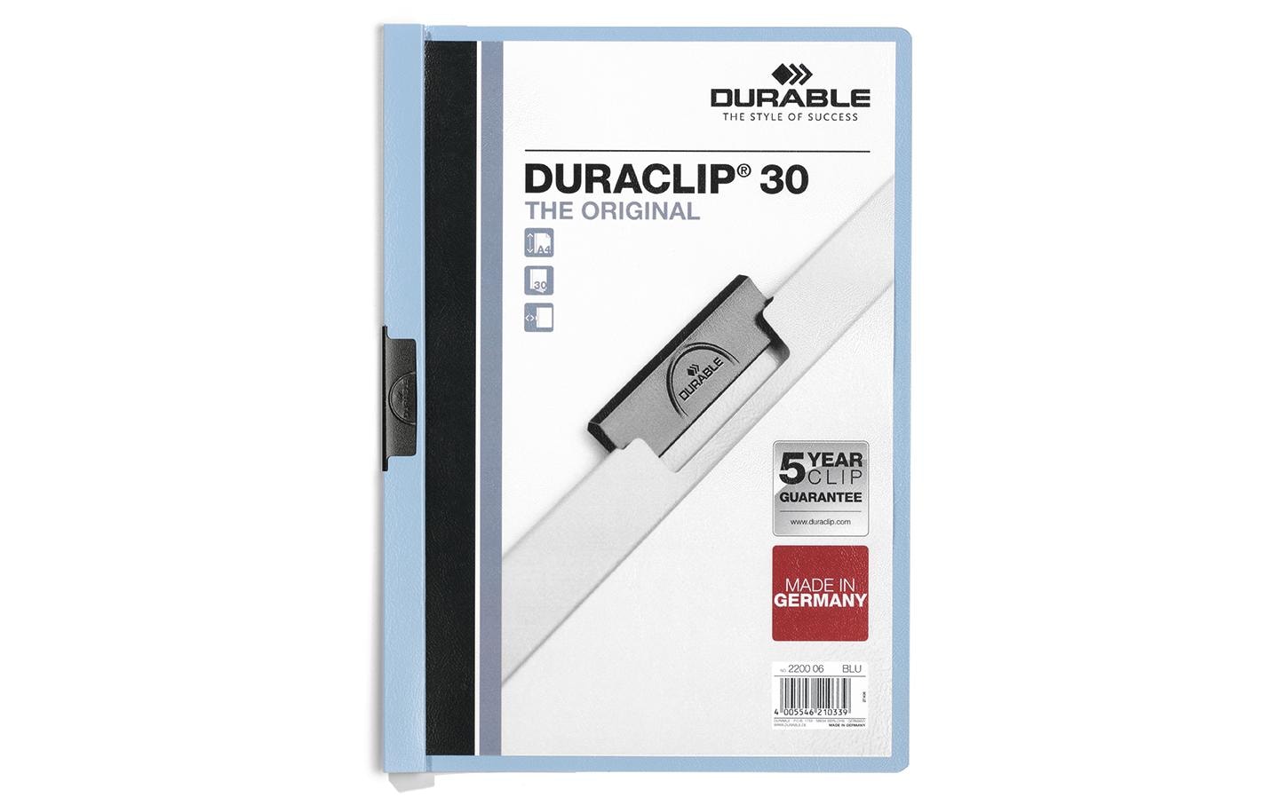Durable Konferenzmappe – A4, Kunststoff, Hellblau