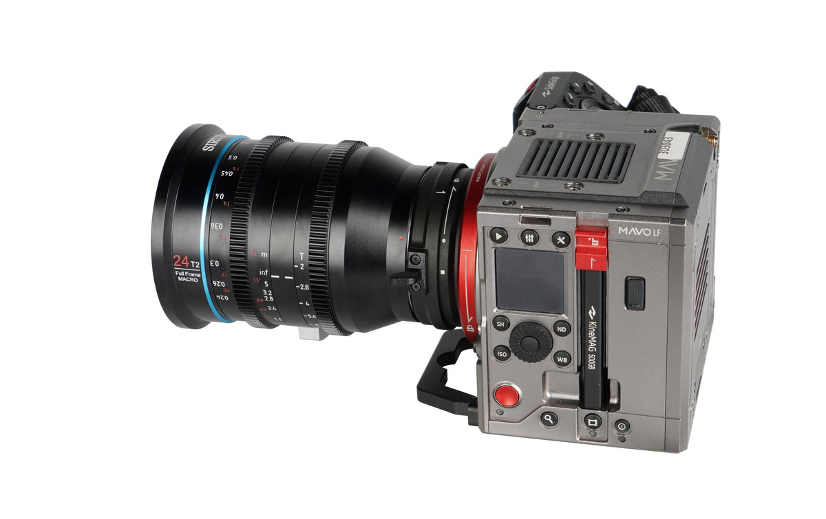 Sirui 780416 Arri PL Cine-Objektiv – 24 mm T/2 – Vollformat, Makro, manuell, 92 mm Filter