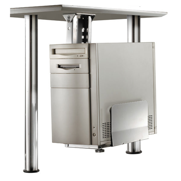 ROLINE CPU-Halterung (Untertisch) – bis 30 kg, silber, Stahl