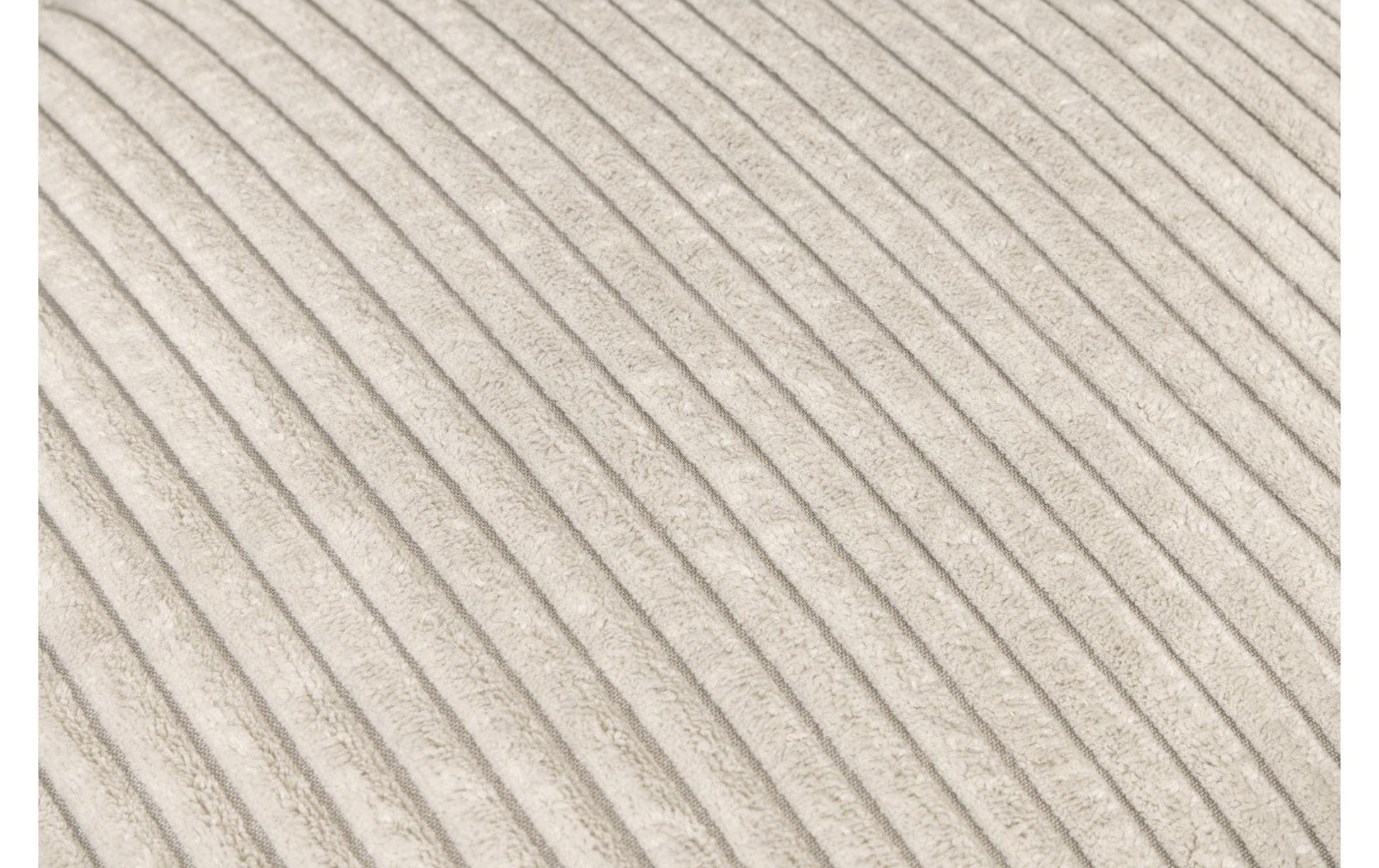 Designed by Lotte Geripptes Liegekissen – 100 × 70 × 15 cm, Samt, waschbar bei 30 °C, hellgrau