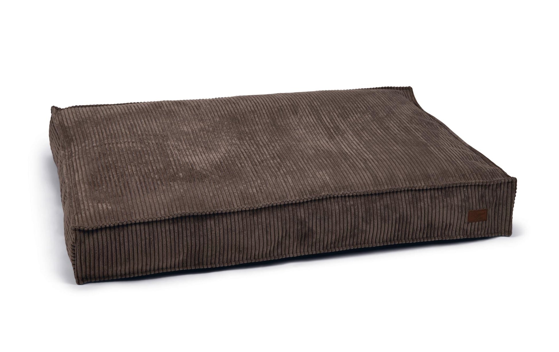 Designed by Lotte Kissen (Tierbett) – 120 × 80 × 15 cm, Samtbezug, waschbar bei 30 °C, Braun