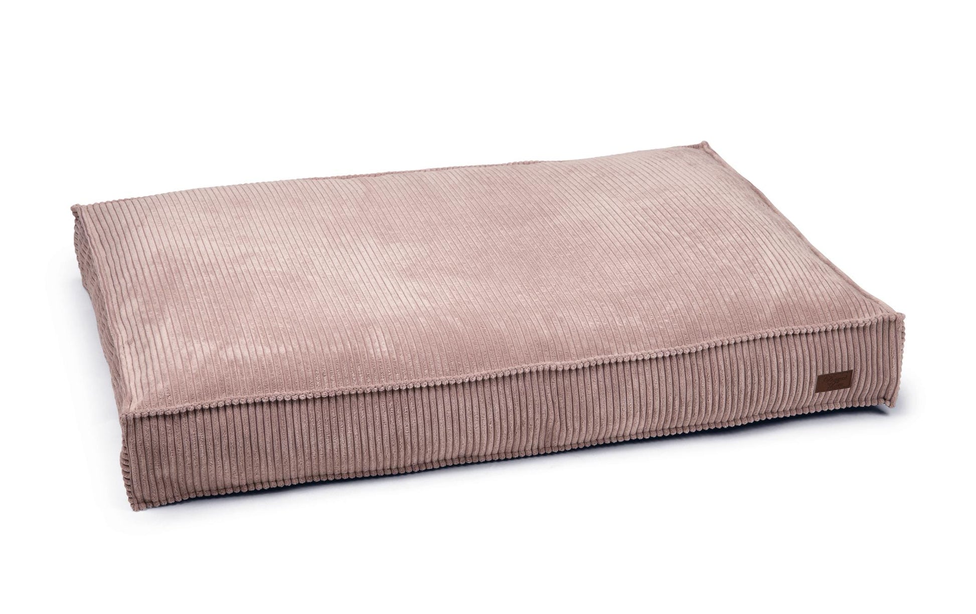 Designed by Lotte Liegekissen Ribbed – 120 × 80 cm, 15 cm, Samt, abnehmbar, waschbar bei 30 °C, Rosa