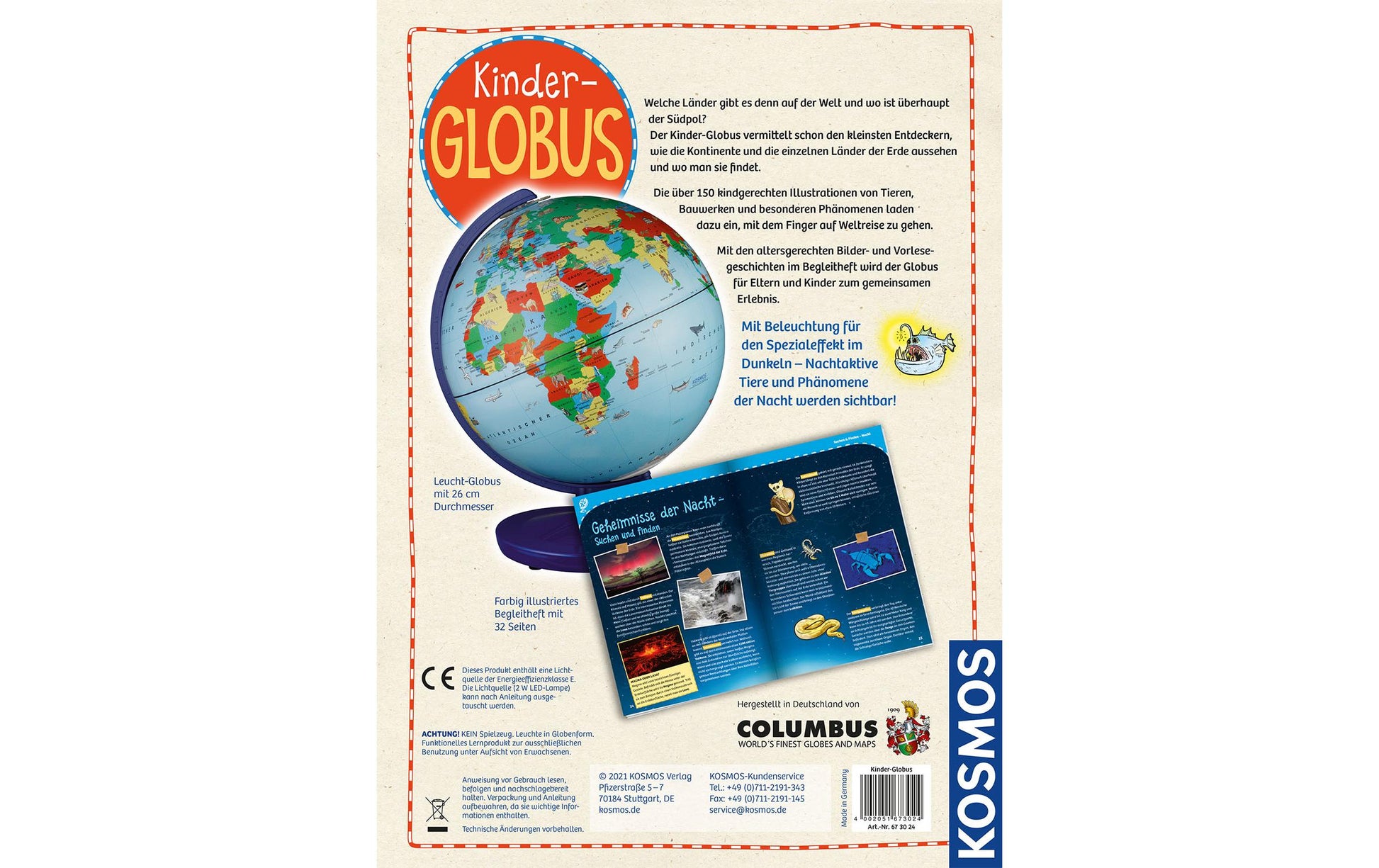 Kosmos Globus – Astronomie, Tisch, ab 5 Jahren, Deutsch