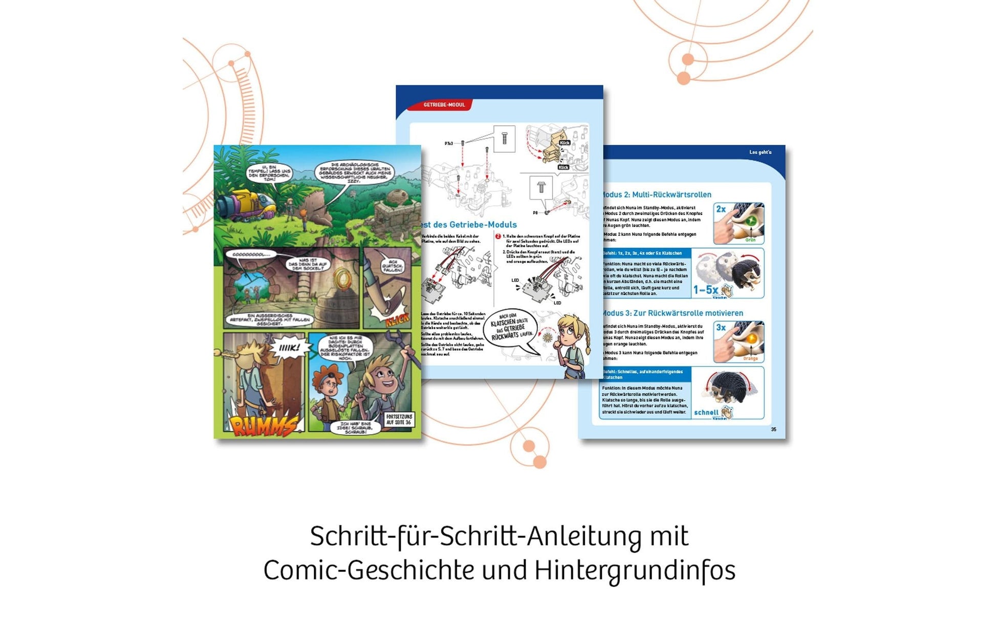 Kosmos Experimentier-Bausatz – Nuna – Faszinierender Igel, mit Akku, 8–12 Jahre