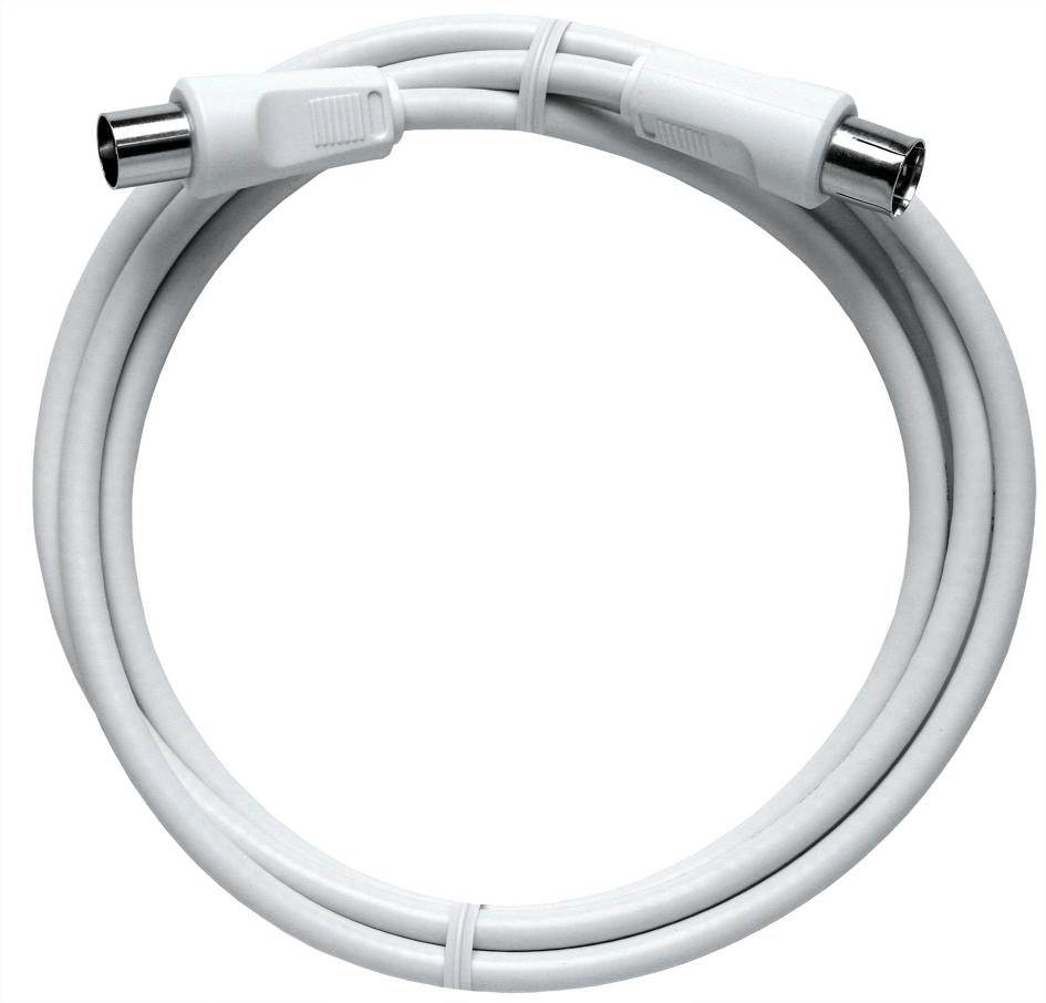 Axing Koaxial-Antennenkabel (IEC) – 10 m – Weiss