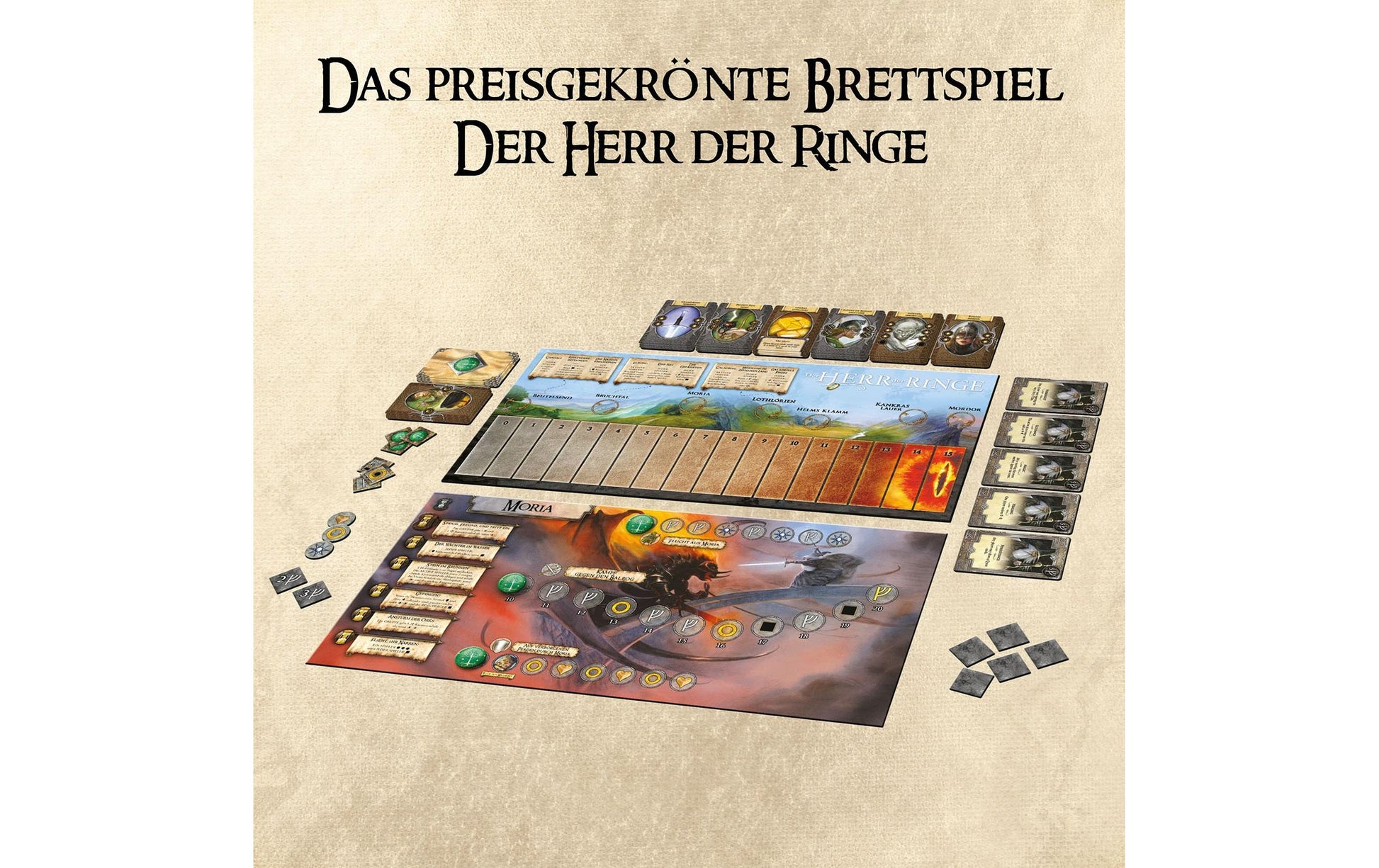 Kosmos Der Herr der Ringe Jubiläumsedition – Strategiespiel, 2–5 Spieler, ab 12 J., 60–90 min, DE