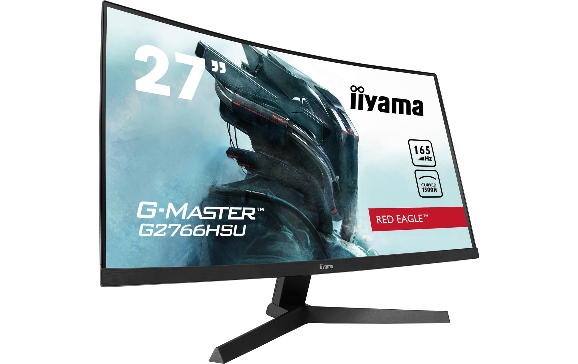iiyama G2766HSU-B1 – Monitor, 27", VA, 165 Hz, 250 cd/m², Gebogen, VESA 100 × 100, Schwarz
