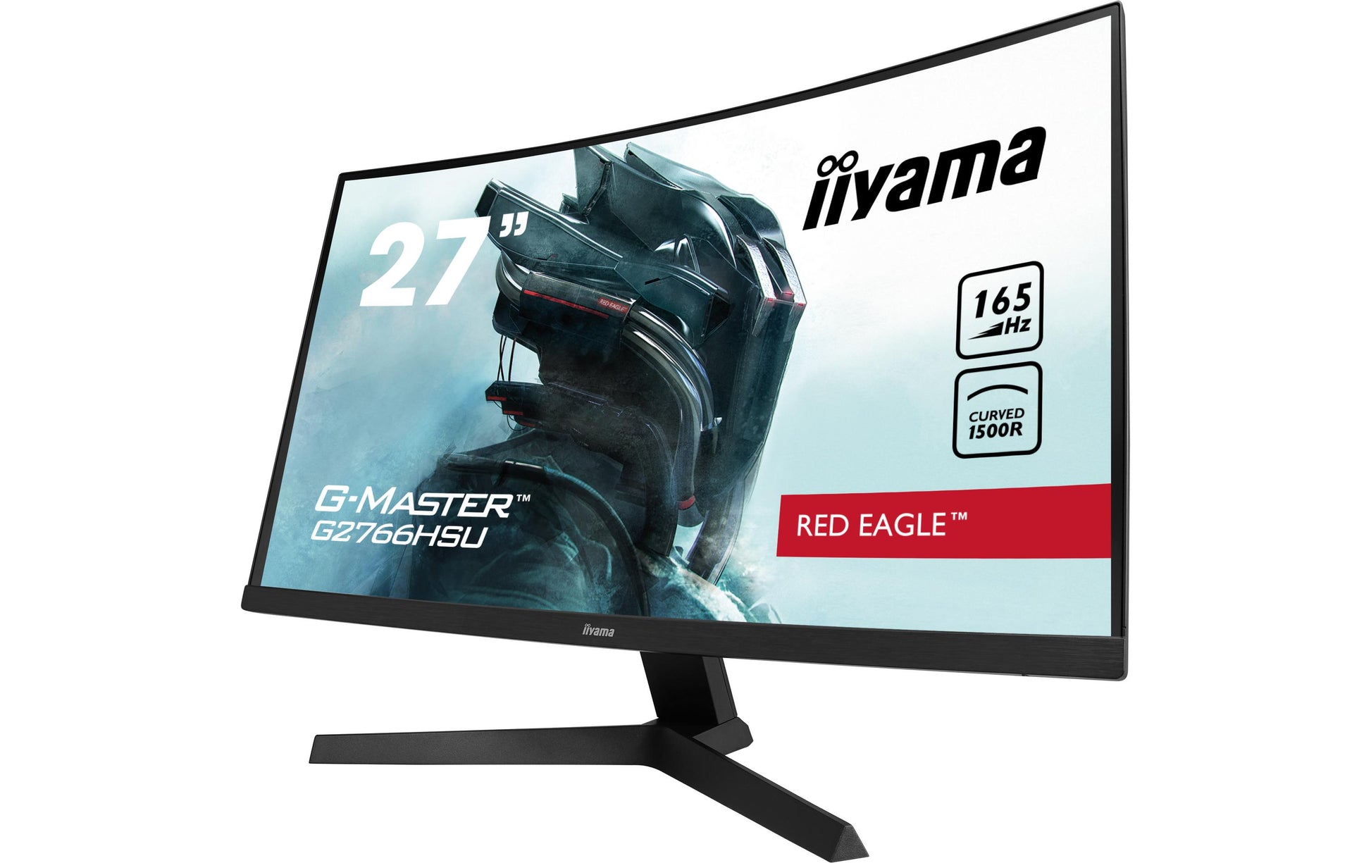 iiyama G2766HSU-B1 – Monitor, 27", VA, 165 Hz, 250 cd/m², Gebogen, VESA 100 × 100, Schwarz