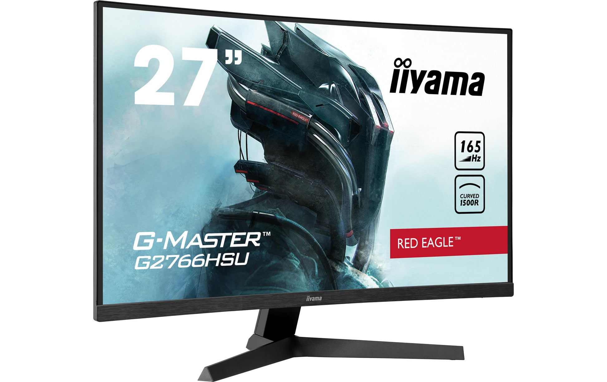 iiyama G2766HSU-B1 – Monitor, 27", VA, 165 Hz, 250 cd/m², Gebogen, VESA 100 × 100, Schwarz