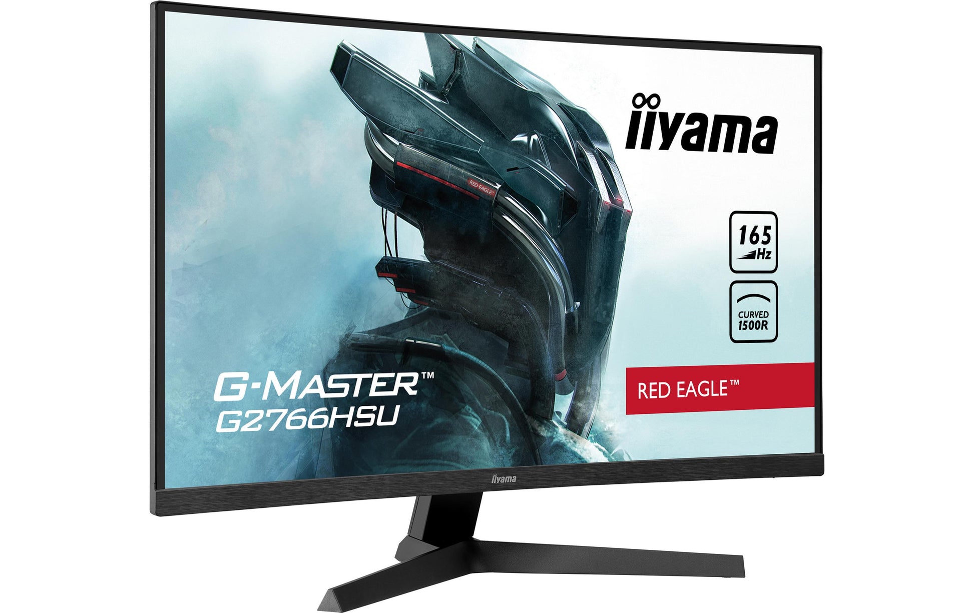 iiyama G2766HSU-B1 – Monitor, 27", VA, 165 Hz, 250 cd/m², Gebogen, VESA 100 × 100, Schwarz