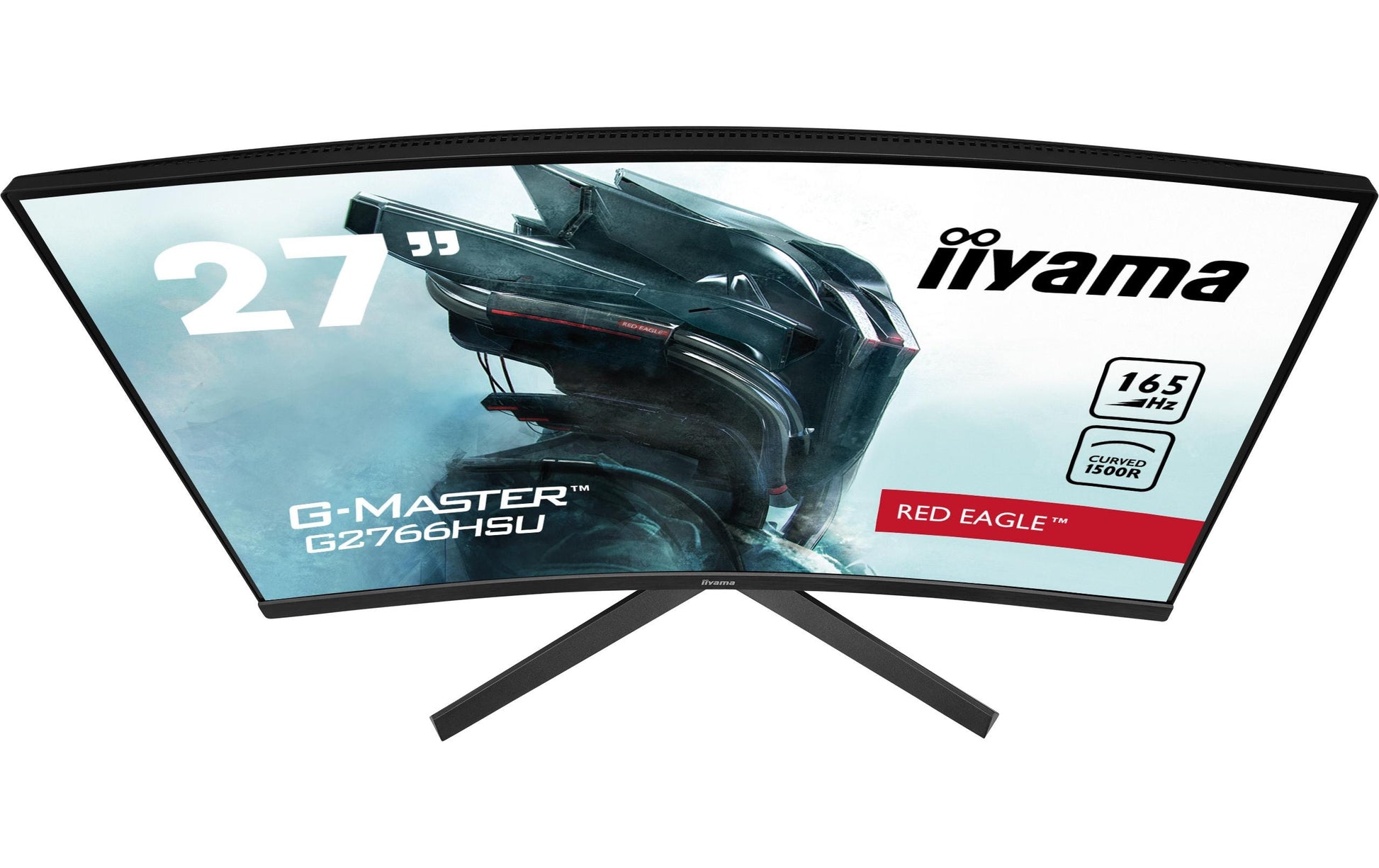 iiyama G2766HSU-B1 – Monitor, 27", VA, 165 Hz, 250 cd/m², Gebogen, VESA 100 × 100, Schwarz