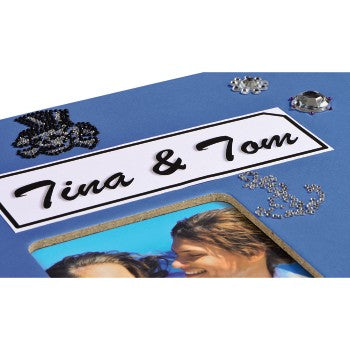 Hama Fotoalbum Wiro Fine Art – Azur, mit Pergaminzwischenblättern, Papier, 280 × 240 mm
