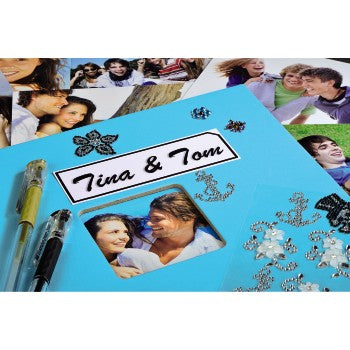 Hama Fotoalbum – für 280 × 240 mm, türkis, mit Pergaminzwischenblättern, Papier