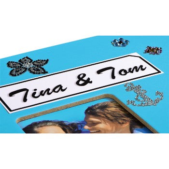 Hama Fotoalbum – für 280 × 240 mm, türkis, mit Pergaminzwischenblättern, Papier
