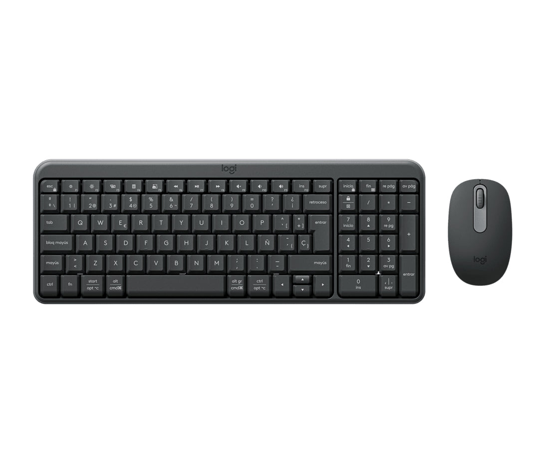 Logitech MK250 – Tastatur-Maus-Set – Bluetooth & 2,4 GHz – QWERTY (ES) – Graphit