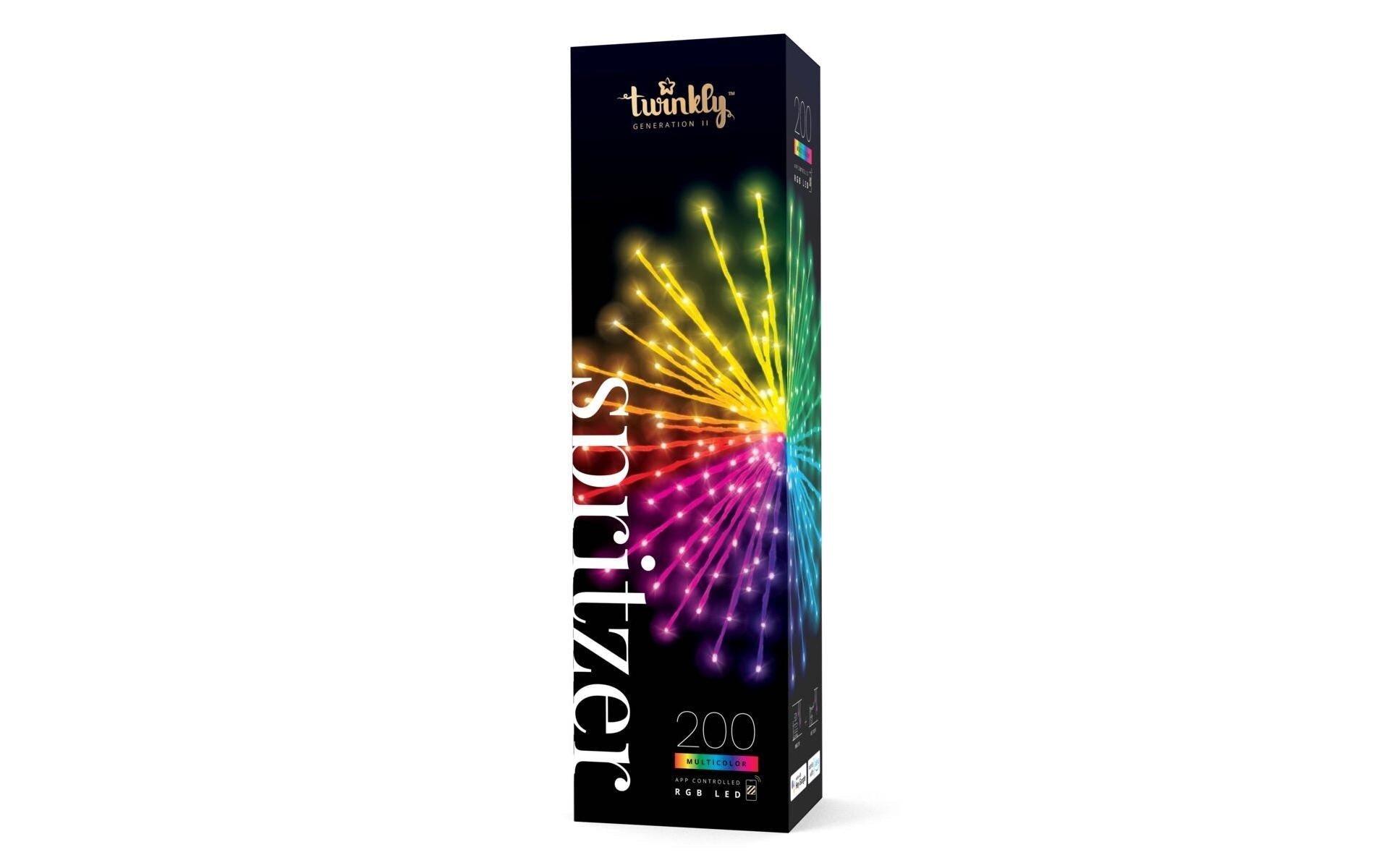 Twinkly Deko-Stern LED-Stern, 200 LEDs – WLAN, Musiksensor – RGB – 24 W – für Amazon Alexa – IP44 – Weiss