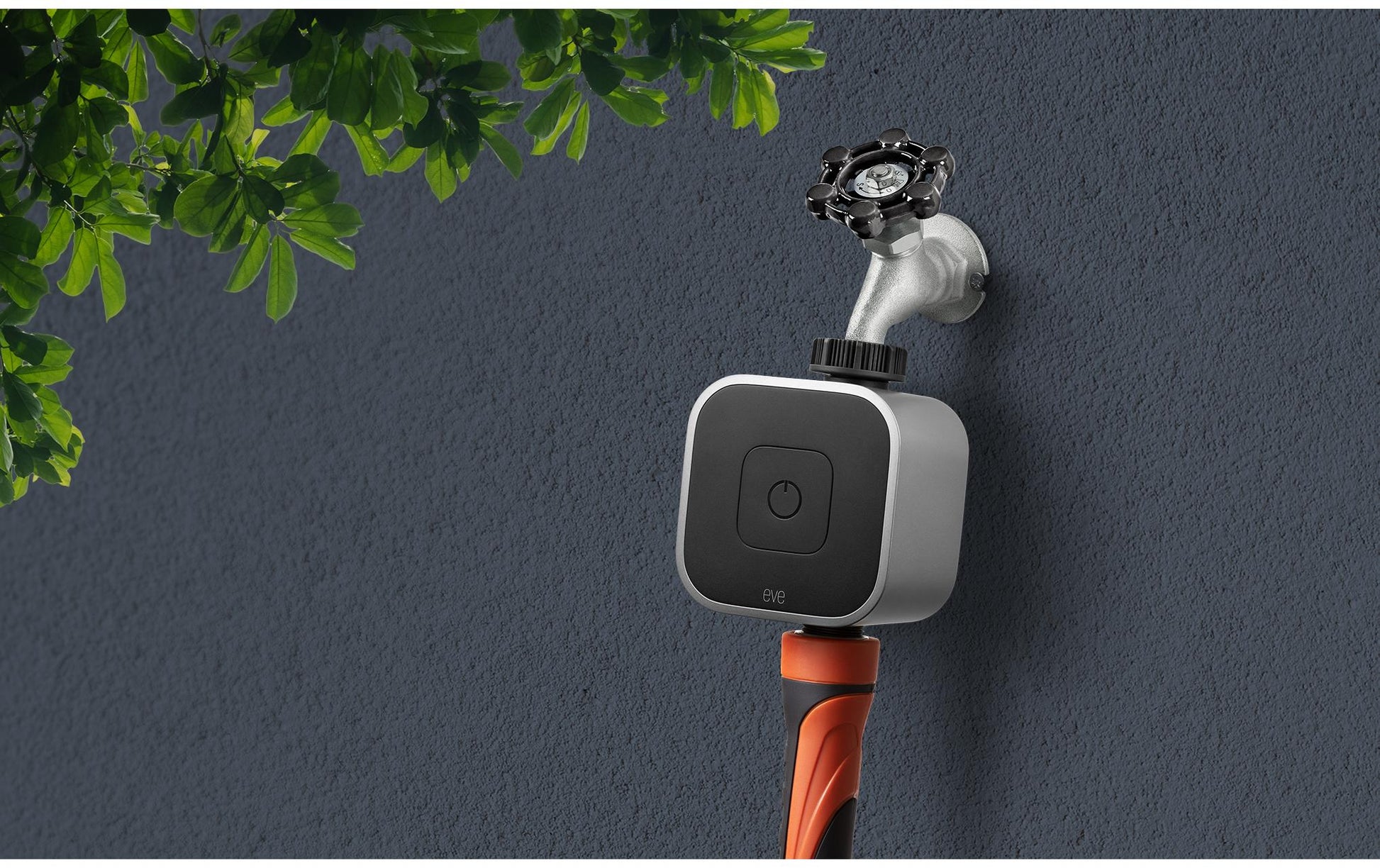 Eve Aqua – Zubehör – mit Magnetventil, batteriebetrieben – für Apple HomeKit – Schwarz