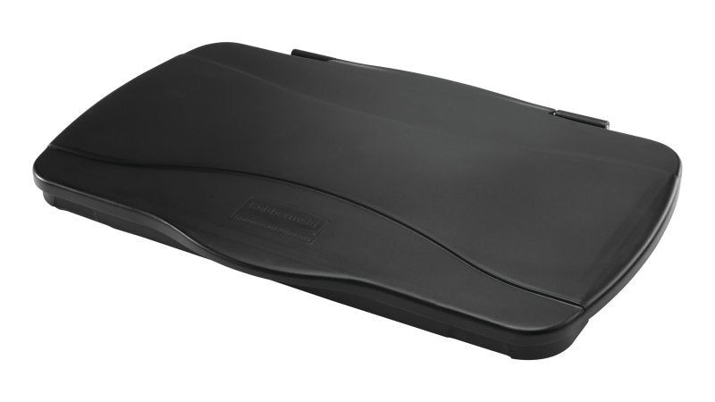 Rubbermaid Deckel – für Slim Jim FG3540/FG3541, Scharnierdeckel, Metall, Schwarz