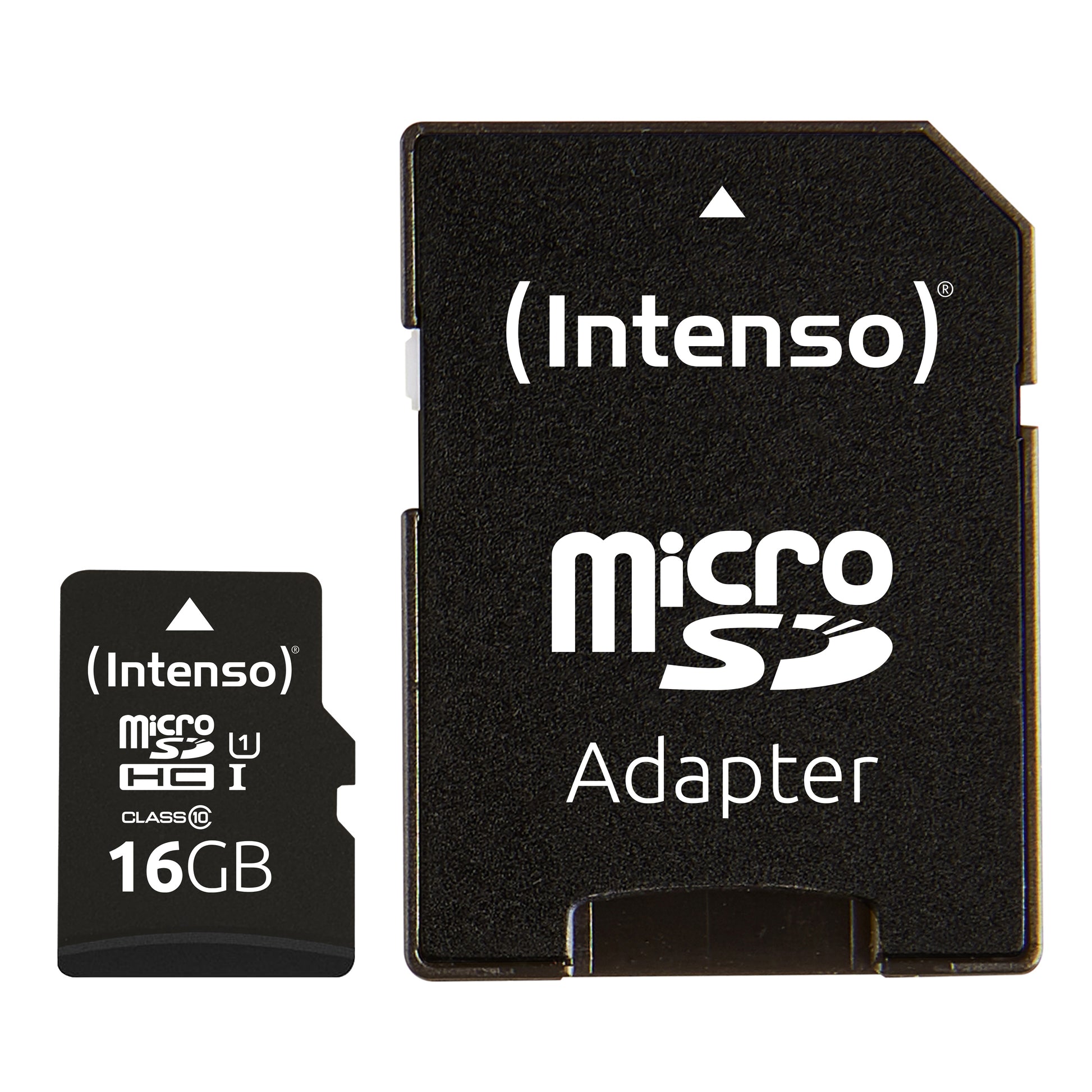 Intenso Premium 3423470 microSDHC 16 GB – UHS-I, Klasse 10, U1, 90 MB/s Lesen, inkl. SD-Adapter