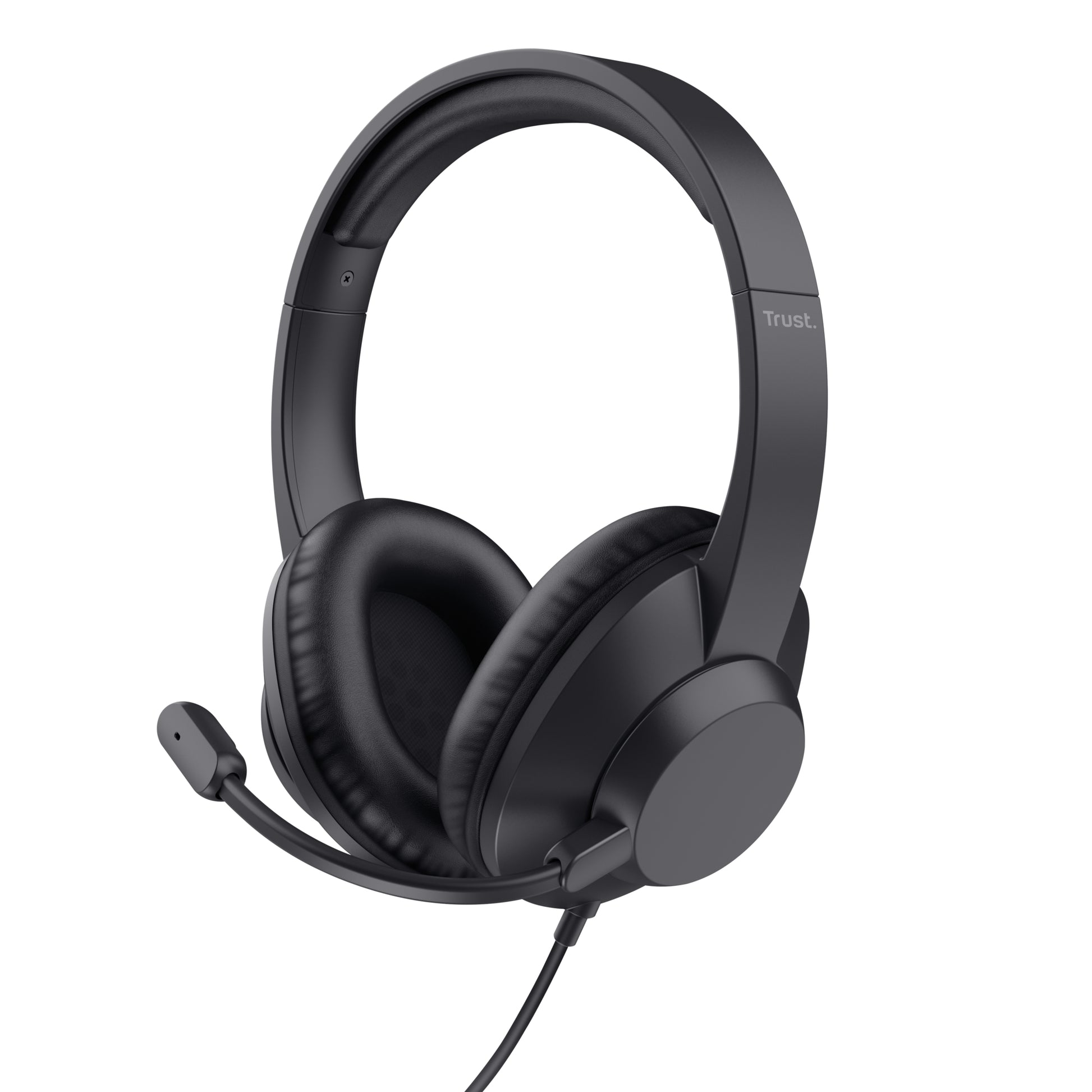 Trust Ayda Max – Duo Headset – USB‑A – Stummschaltung, On-Ear-Bedienelemente – Schwarz