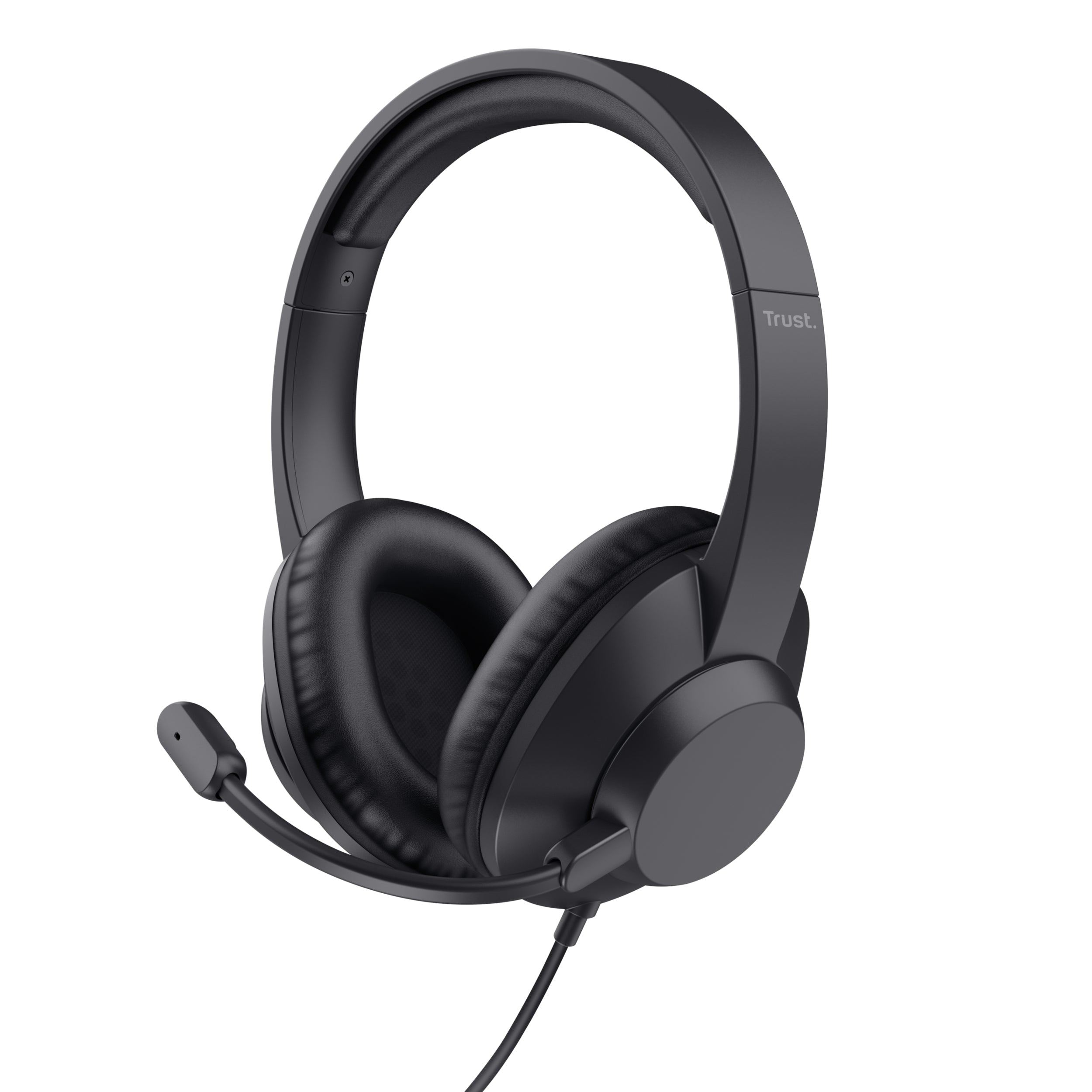 Trust Ayda Max – Duo Headset – 3,5 mm Klinke, geschlossen, Stummschaltung – schwarz – für PC/Mac