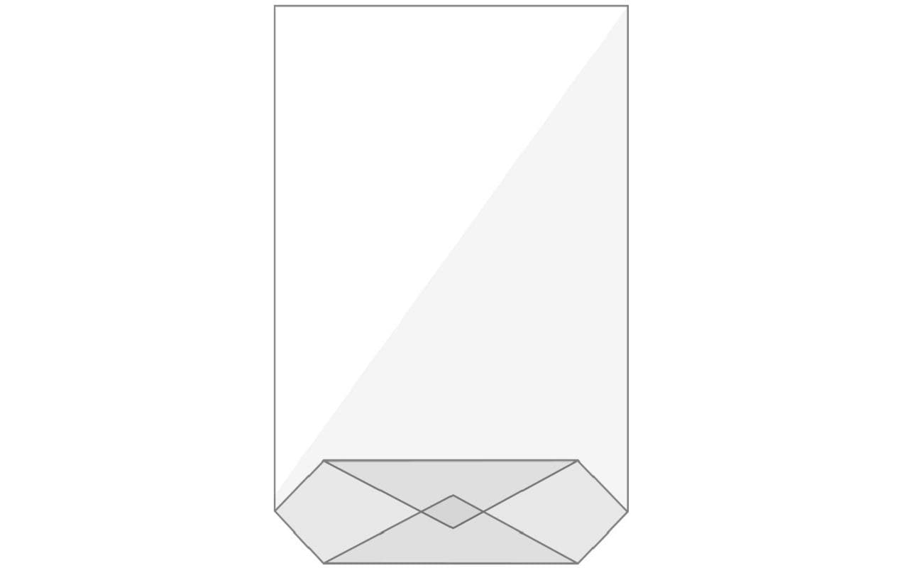 Buroline Cellophantüten mit Kreuzboden transparent – 145 × 235 mm – 10 Stk.