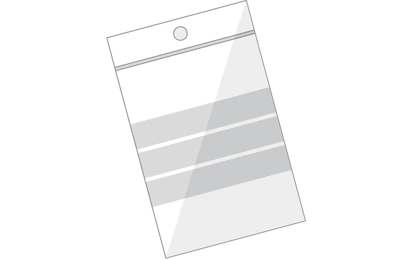 Buroline Büroline Druckverschlussbeutel – 160 × 220 mm, transparent, PE – 10 Stk.