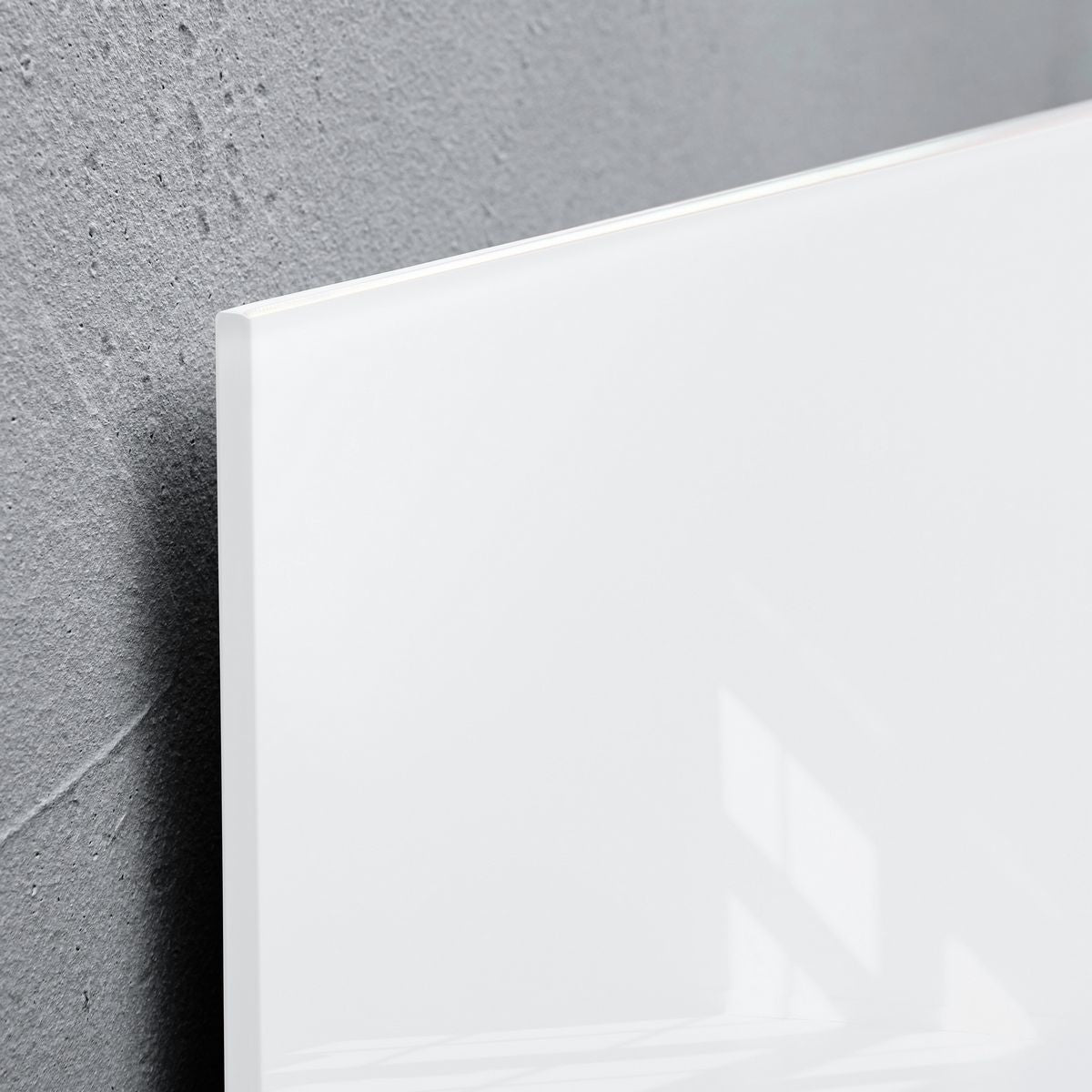 Sigel Whiteboard – 30 × 30 cm, Glas, magnetisch, Wandmontage, inkl. SuperDym Magnetwürfel, Montagesatz